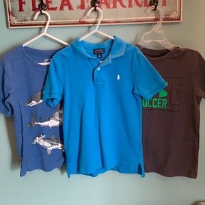 Under Armour & Polo lot of 3 boys shirts